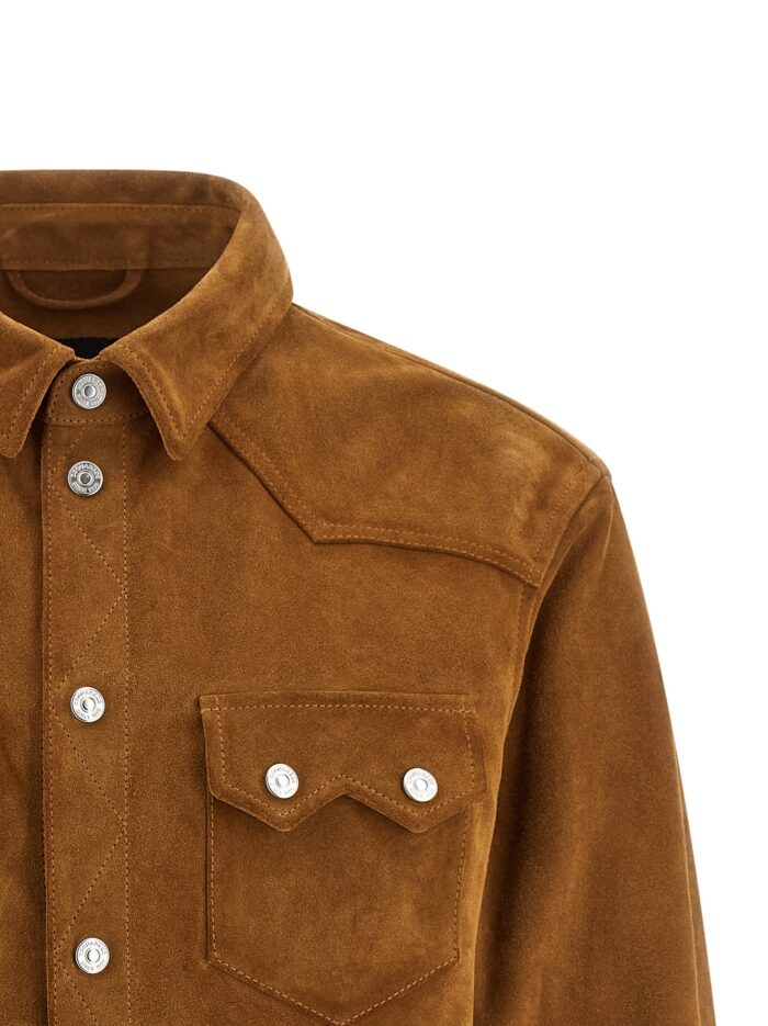 Dsquared2 'Suede Boxy Shirt' Jacket