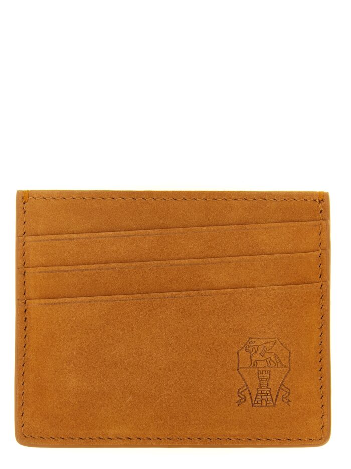 brunello cucinelli suede card holder Brunello Cucinelli Suede Card Holder