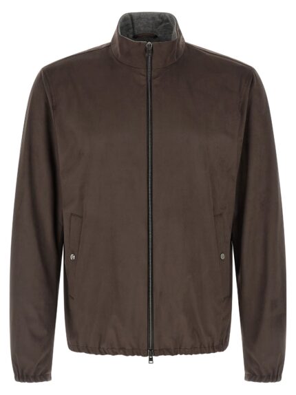 Herno Suede Effect Jacket