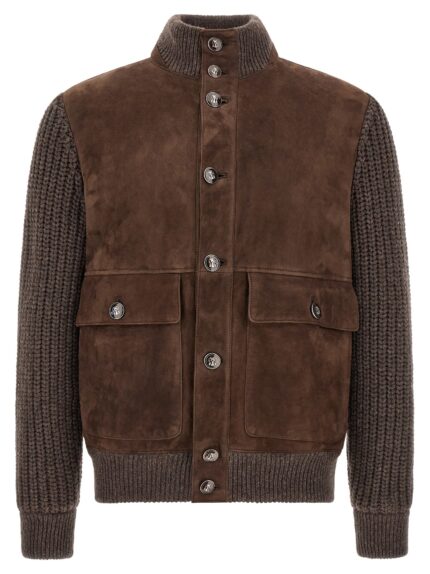 Brunello Cucinelli Suede Insert Jacket