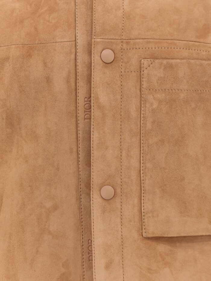 Suede Jacket With Dior Engravings