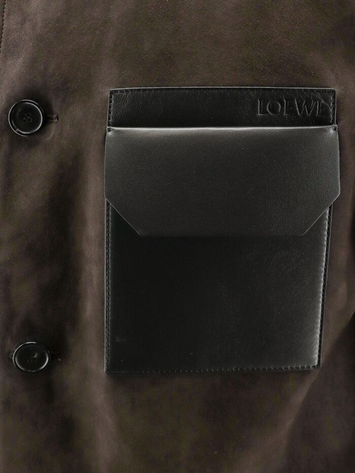 LOEWE Suede Jacket With Leather Details