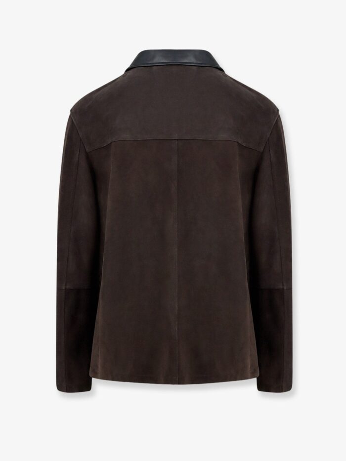 LOEWE Suede Jacket With Leather Details