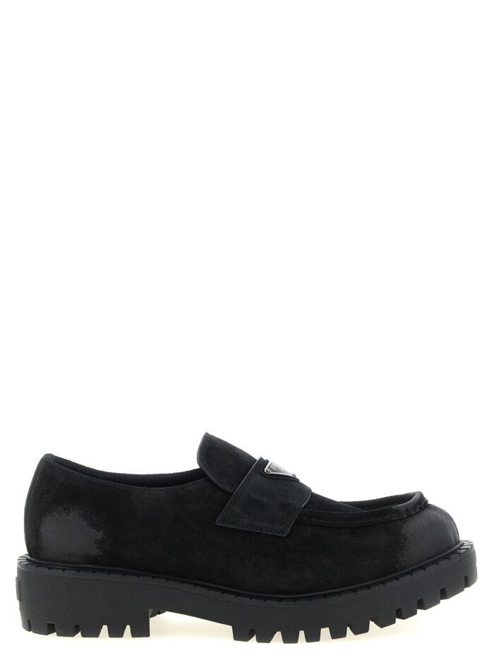 prada suede loafers PRADA Suede Loafers