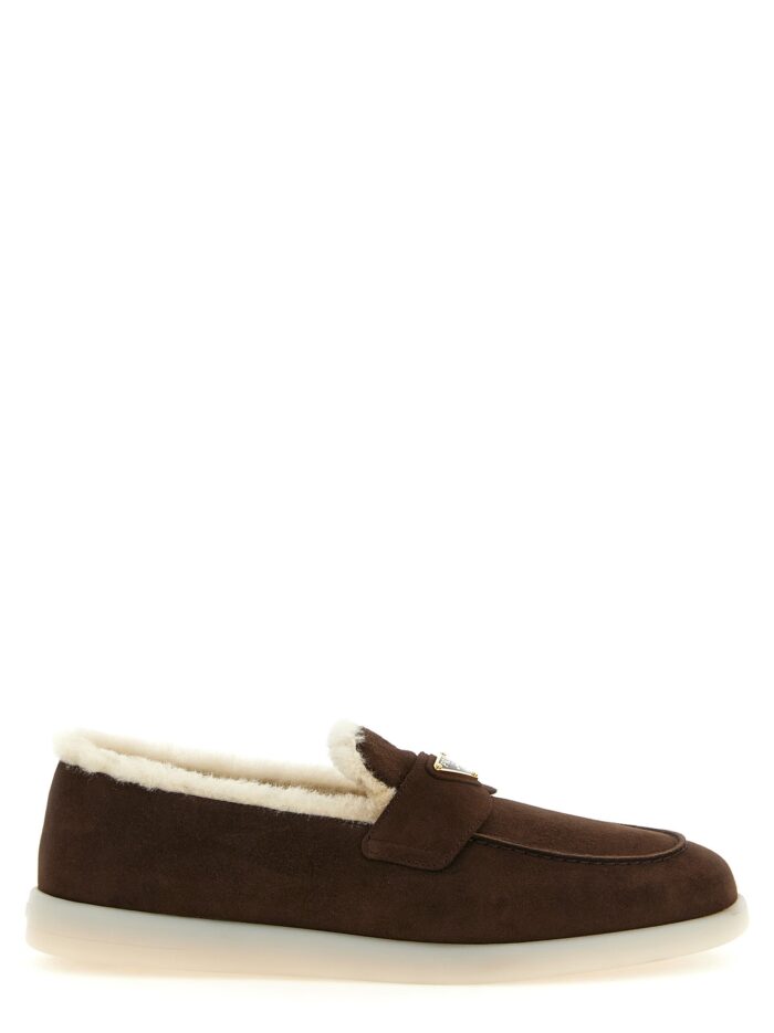 prada suede loafers PRADA Suede Loafers