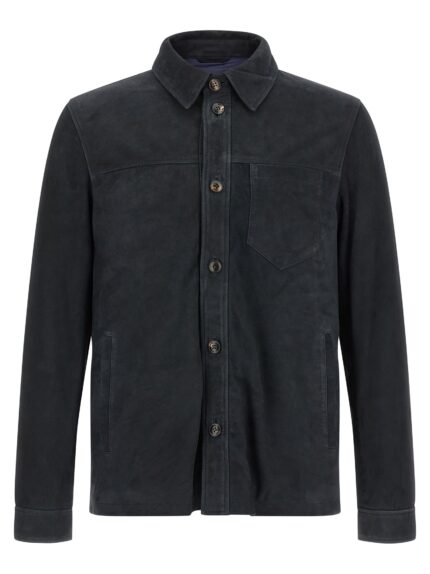 PAL ZILERI Suede Overshirt