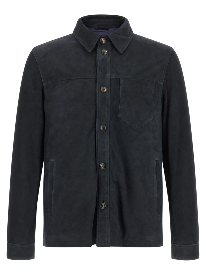 pal zileri suede overshirt PAL ZILERI Suede Overshirt