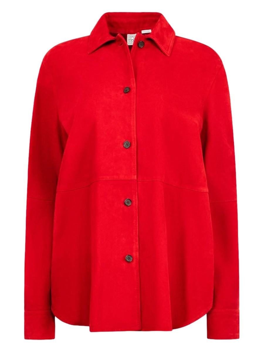 TOTEME SUEDE "OVERSHIRT" SHIRT