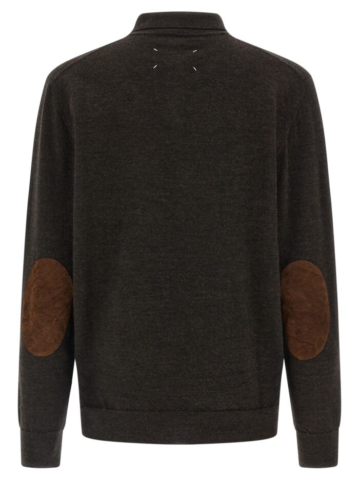Maison Margiela Suede Patch Polo Shirt