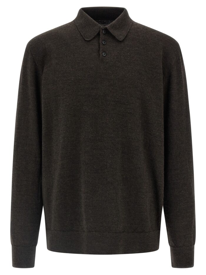 Maison Margiela Suede Patch Polo Shirt
