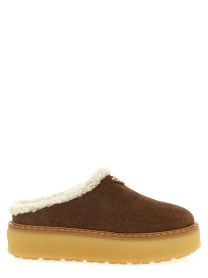 PRADA Suede Sabots