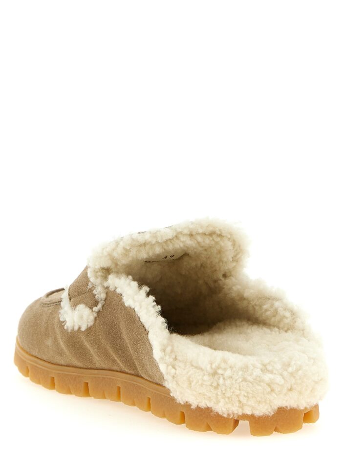 PRADA Suede Sabots