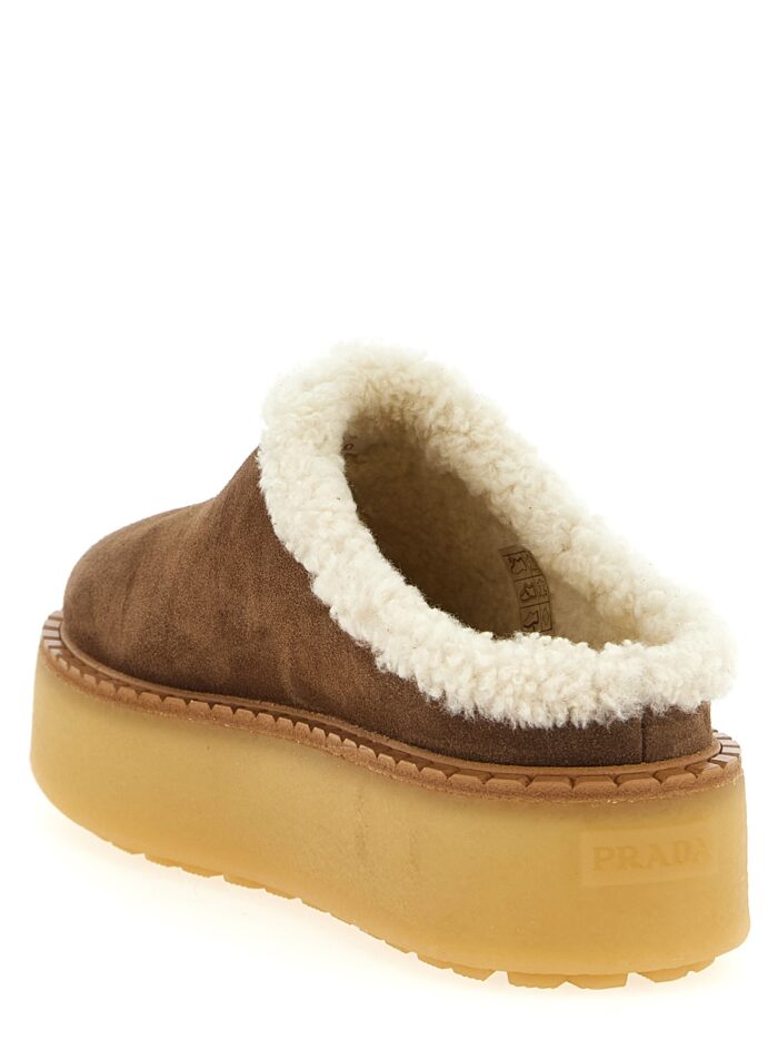 PRADA Suede Sabots