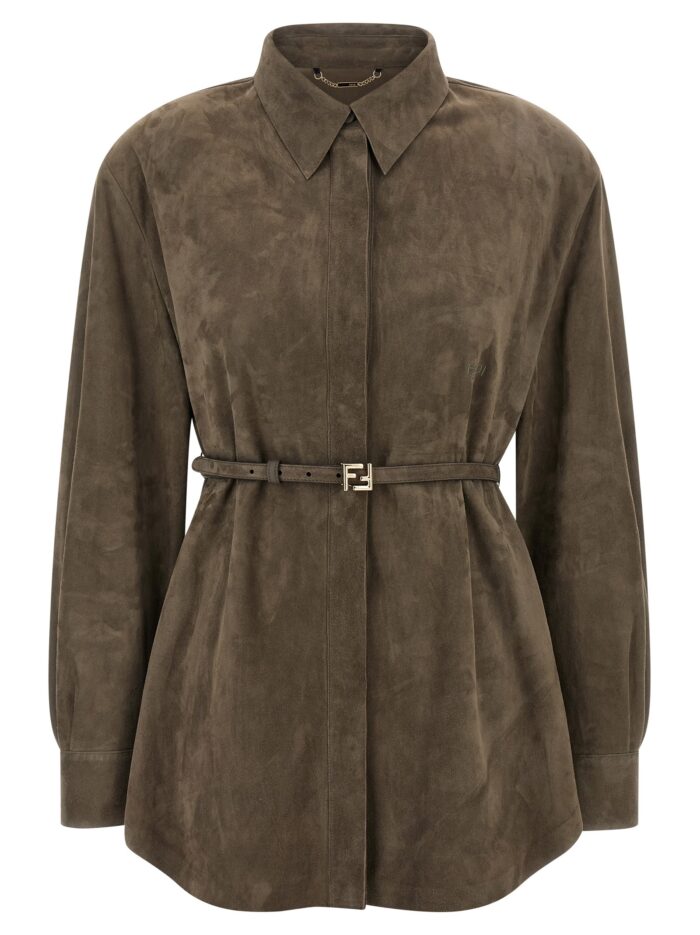 fendi suede shirt Fendi Suede Shirt