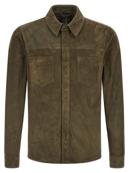 GIORGIO BRATO Suede Shirt Gloves