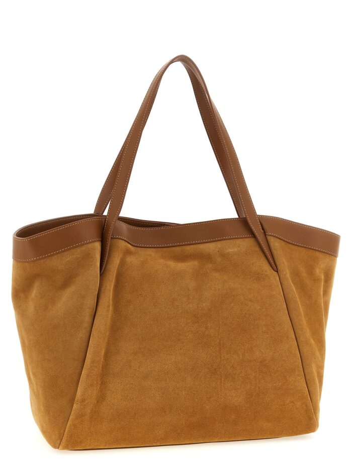 TWIN SET Suede Shopping Bag