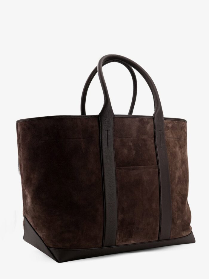 Tom Ford Suede Shopping Bag With Logo Engraved On The Bottom