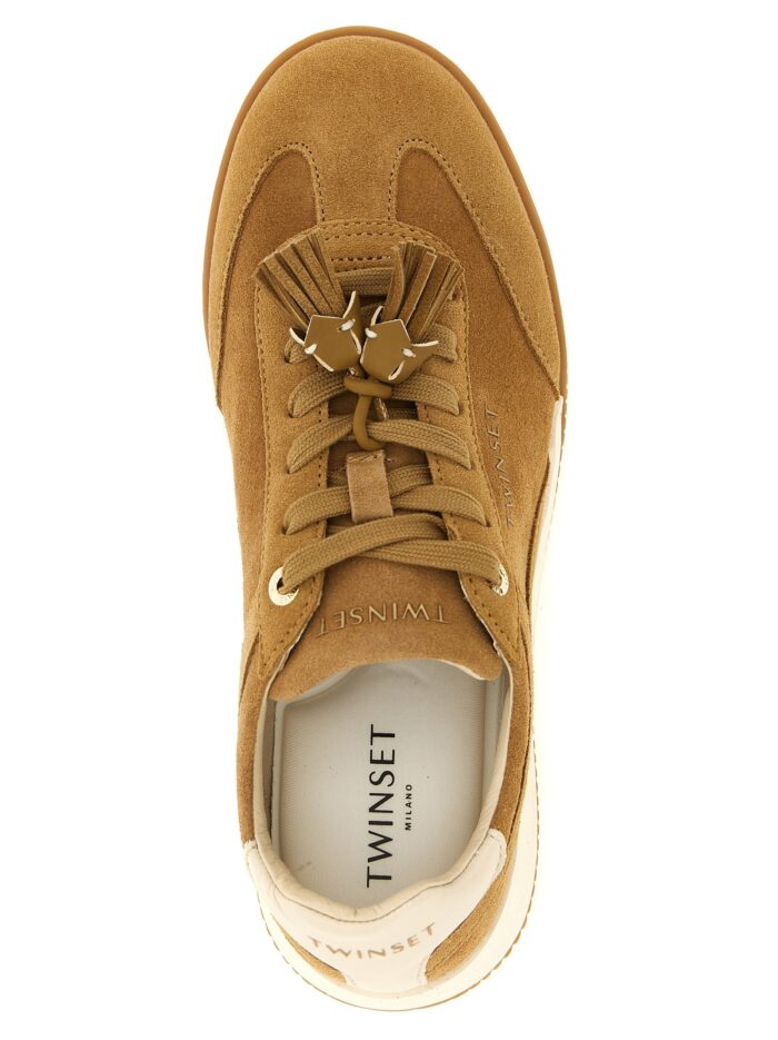 TWIN SET Suede Sneakers With Tassels