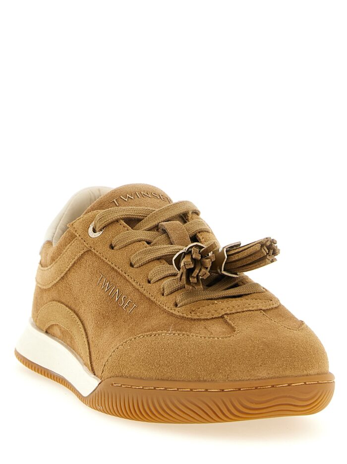 TWIN SET Suede Sneakers With Tassels