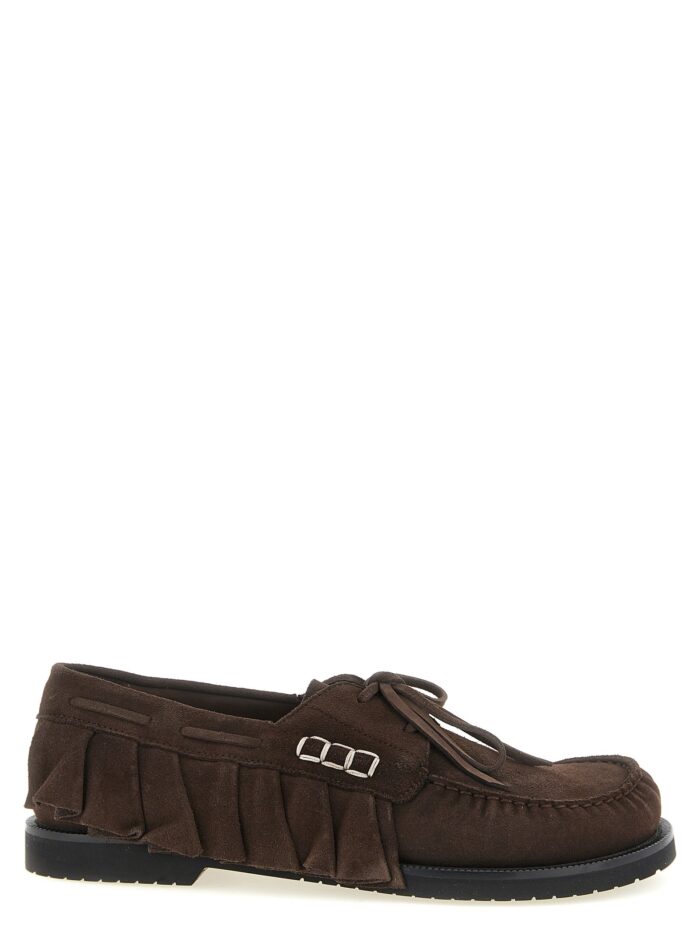 j.w.anderson suede volant boat shoe J.W.ANDERSON Suede Volant Boat Shoe