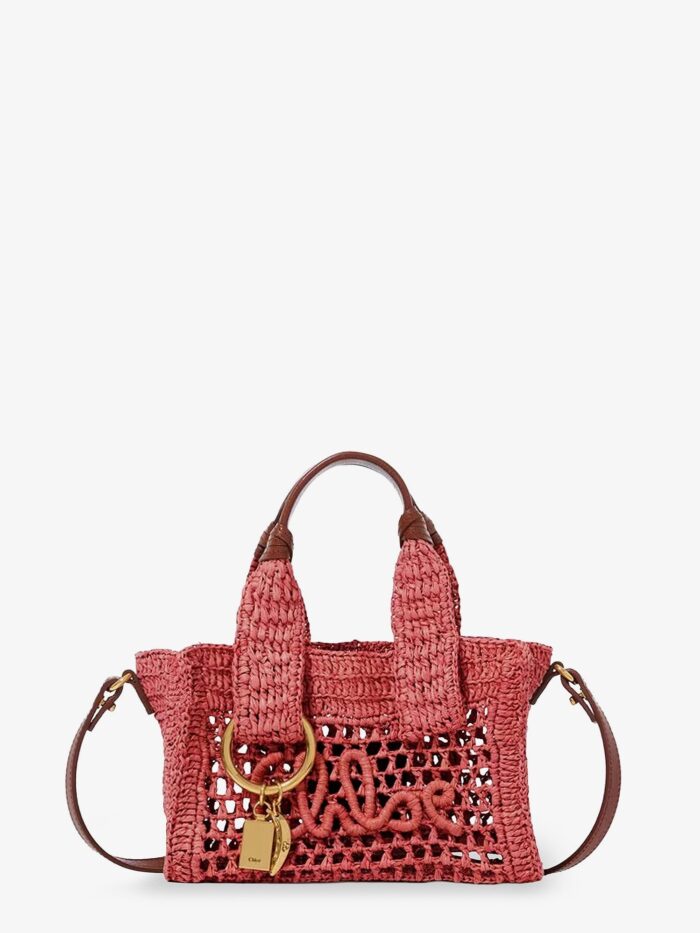 chloe' summer banana raffia crossbody bag CHLOE' Summer Banana Raffia Crossbody Bag