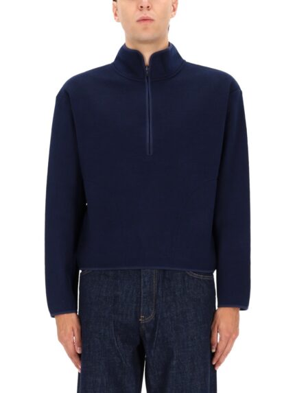 SUNFLOWER HALF ZIPPER SWEATSHIRT