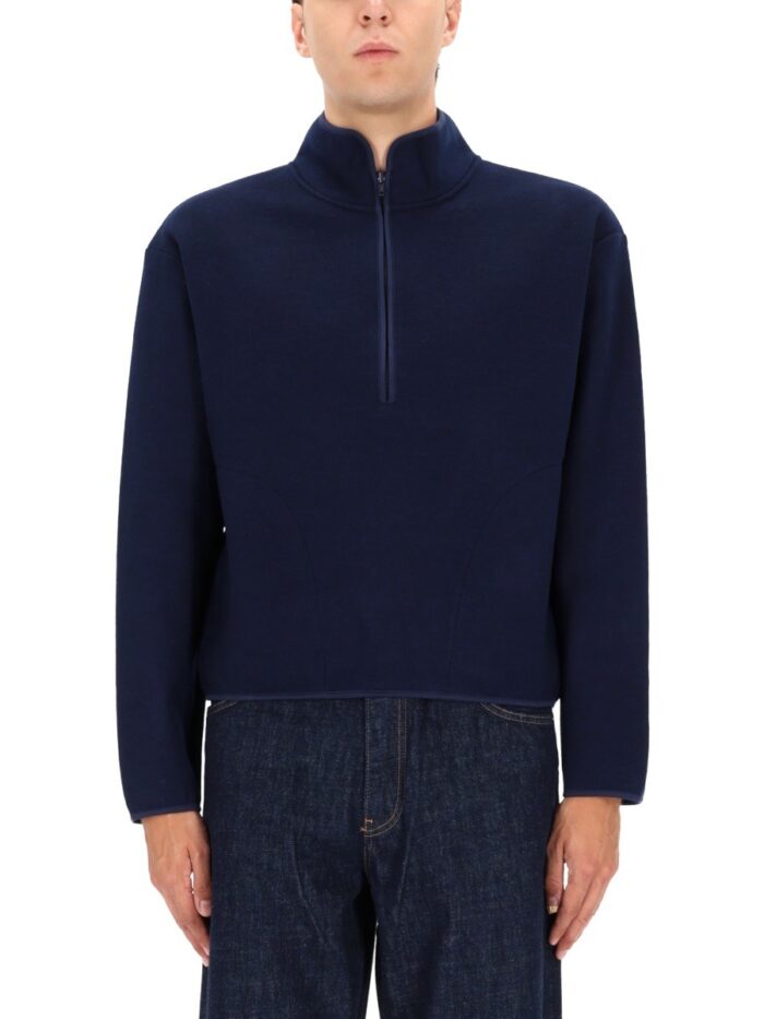 SUNFLOWER HALF ZIPPER SWEATSHIRT