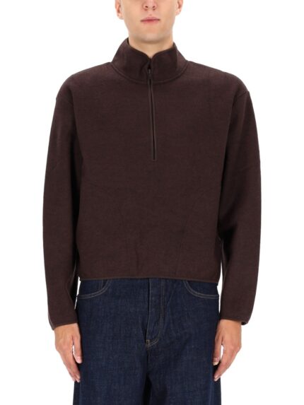 SUNFLOWER HALF ZIPPER SWEATSHIRT