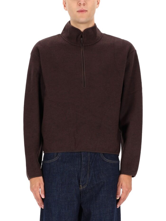 SUNFLOWER HALF ZIPPER SWEATSHIRT