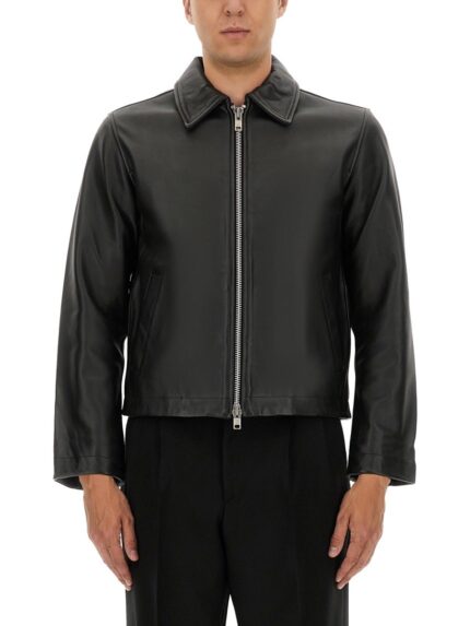 SUNFLOWER SHORT LEATHER JACKET
