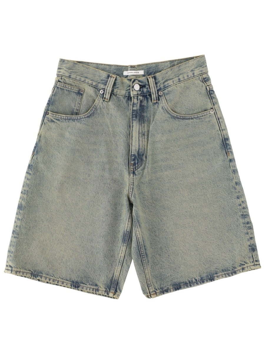 SUNFLOWER SHORTS IN DENIM