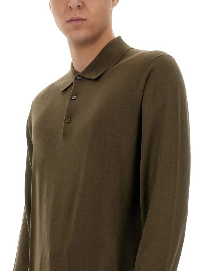 SUNFLOWER WOOL POLO SHIRT