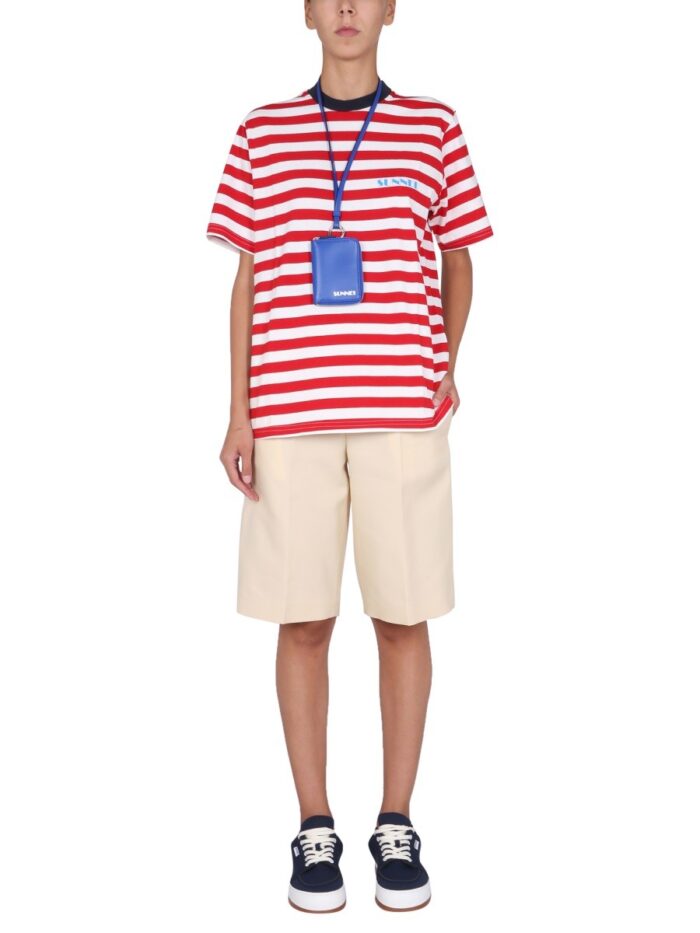 SUNNEI X ELEONORA BONUCCI T-SHIRT WITH MINI LOGO