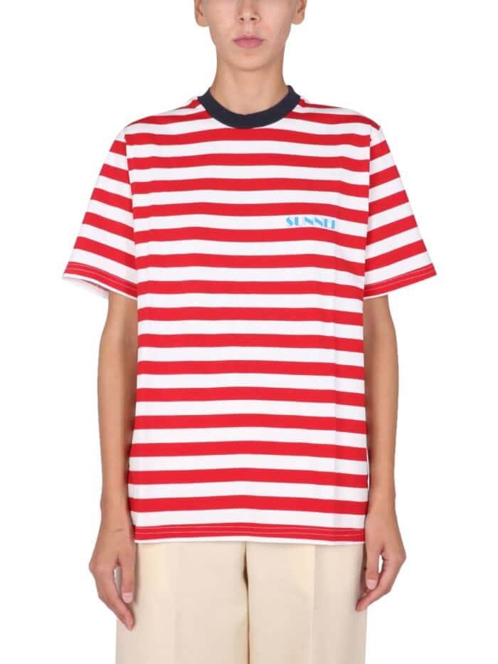 SUNNEI X ELEONORA BONUCCI T-SHIRT WITH MINI LOGO