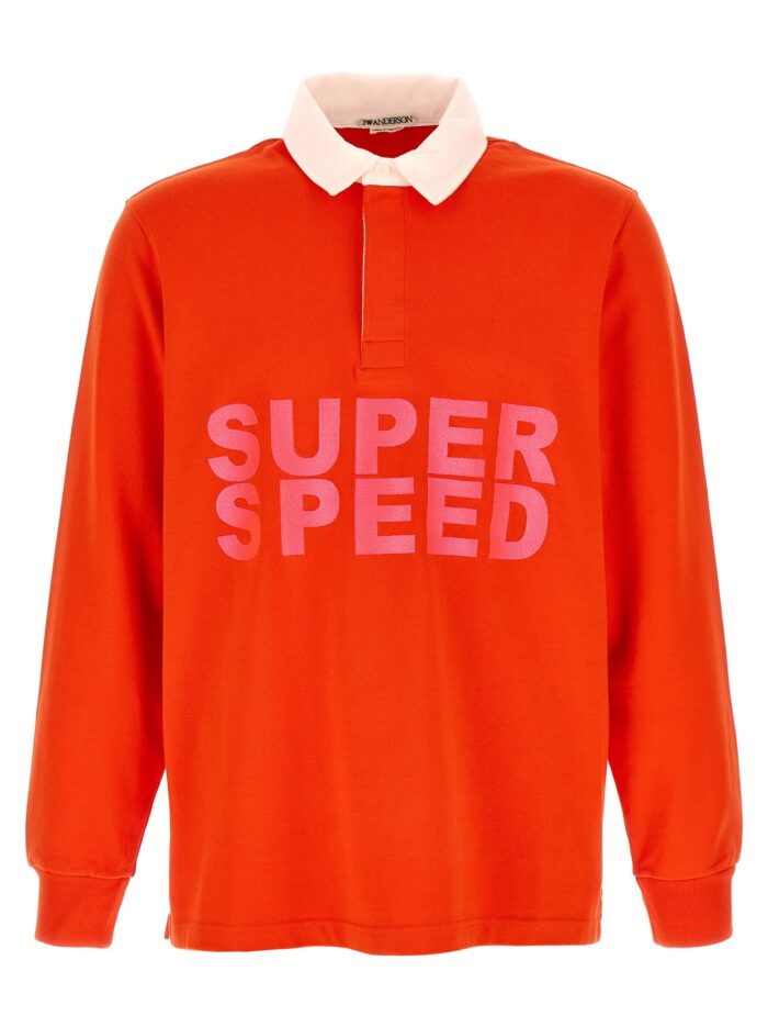 j.w.anderson 'super speed' polo shirt J.W.ANDERSON 'Super Speed' Polo Shirt