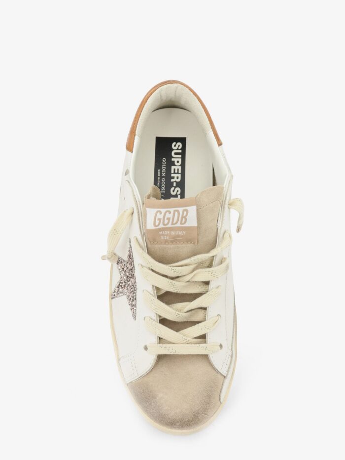 Golden Goose Deluxe Brand Super-star Leather Sneakers With Iconic Side Logo