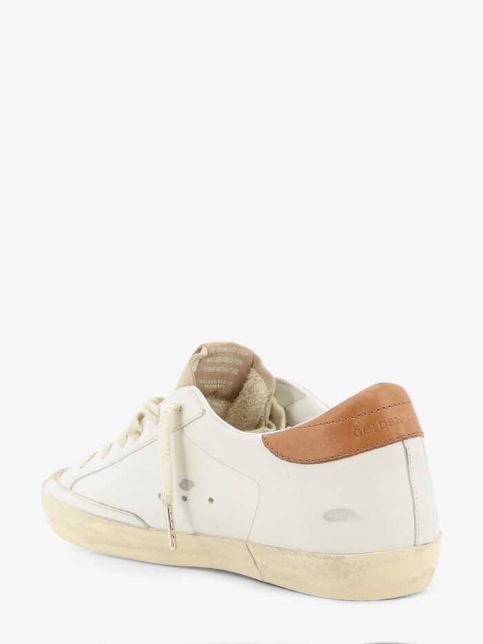 Golden Goose Deluxe Brand Super-star Leather Sneakers With Iconic Side Logo