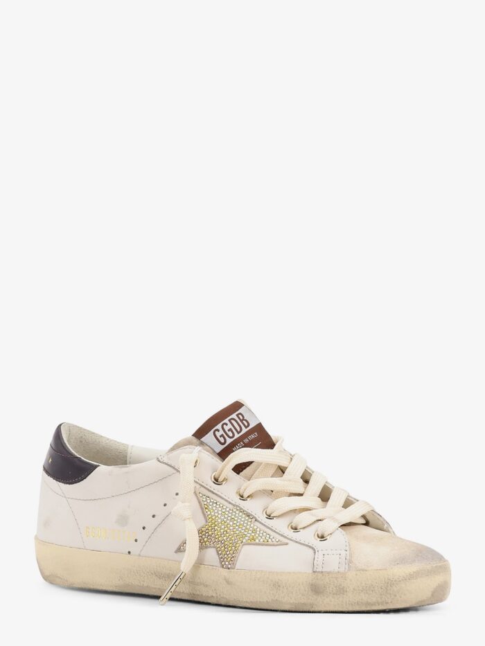 Golden Goose Deluxe Brand Super-star Leather Sneakers With Iconic Side Logo