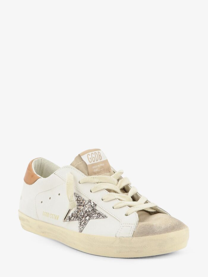 Golden Goose Deluxe Brand Super-star Leather Sneakers With Iconic Side Logo