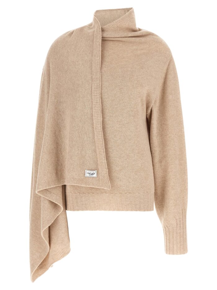 the attico sweater with scarf The Attico Sweater With Scarf