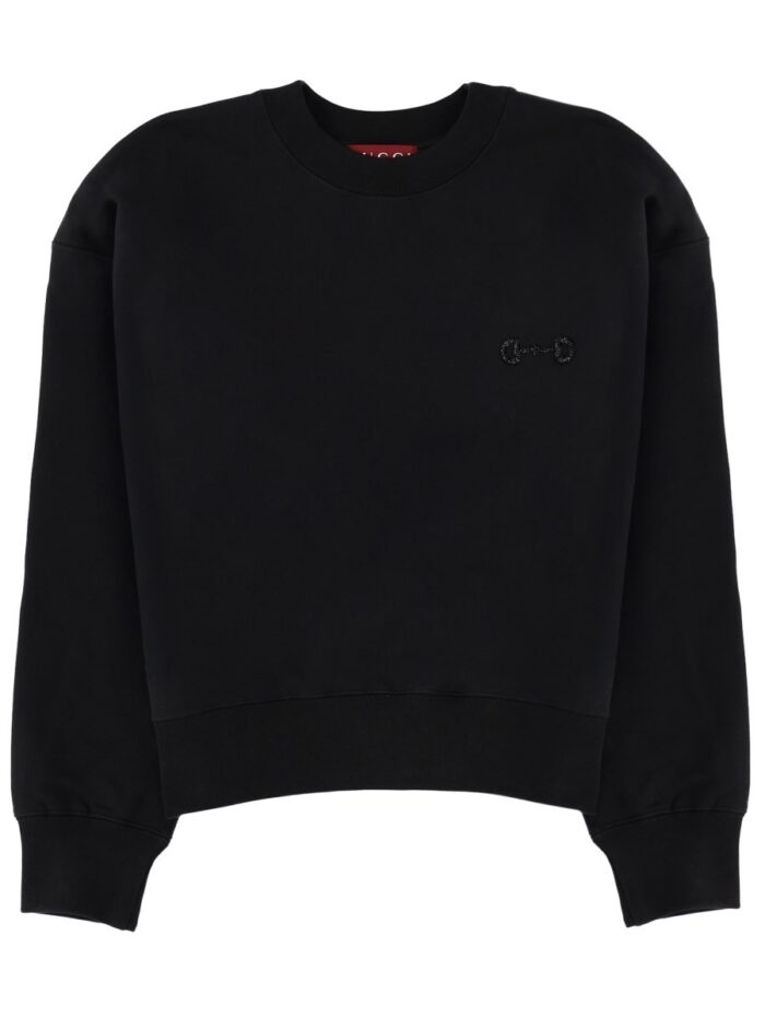 gucci sweatshirt with clamp detail Gucci SWEATSHIRT WITH CLAMP DETAIL