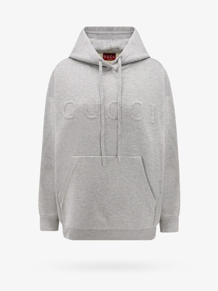 Sweatshirt With Embossed Gucci Logo
