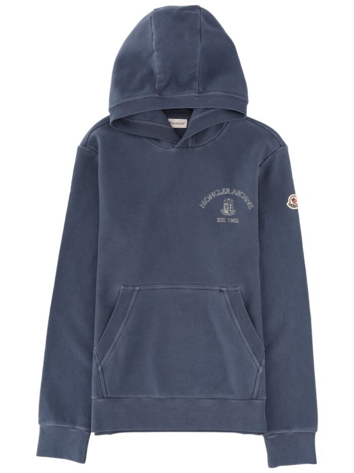 moncler sweatshirt with logo Moncler SWEATSHIRT WITH LOGO