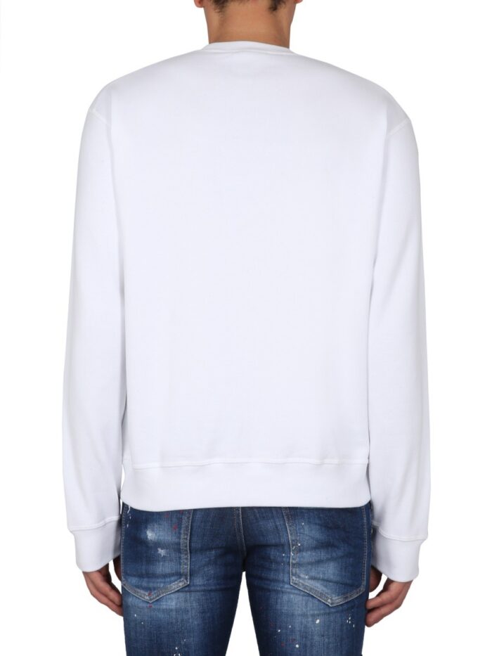 DSquared2 SWEATSHIRT WITH LOGO PRINT