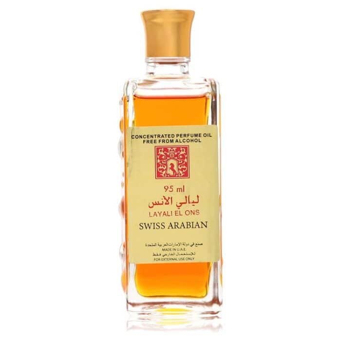 Swiss Arabian Layali El Ons By Swiss Arabian - Concentrated Perfume Oil Free From Alcohol (Unboxed) 3.21 Oz