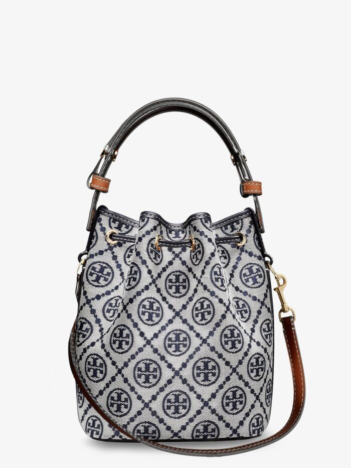 Tory Burch T Monogram Cotton-blend Bucket Bag