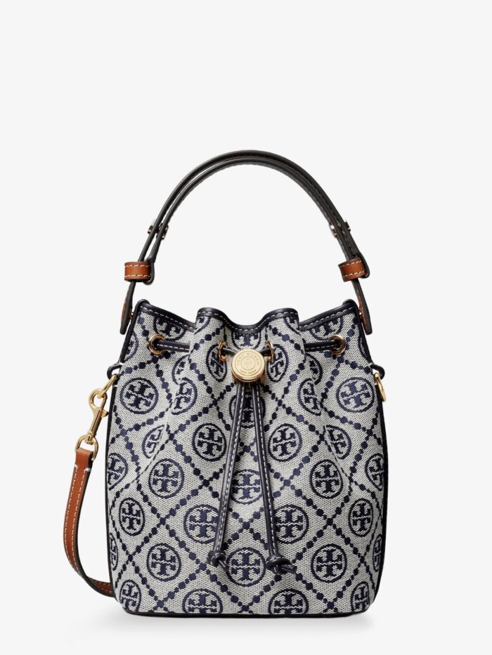 Tory Burch T Monogram Cotton-blend Bucket Bag