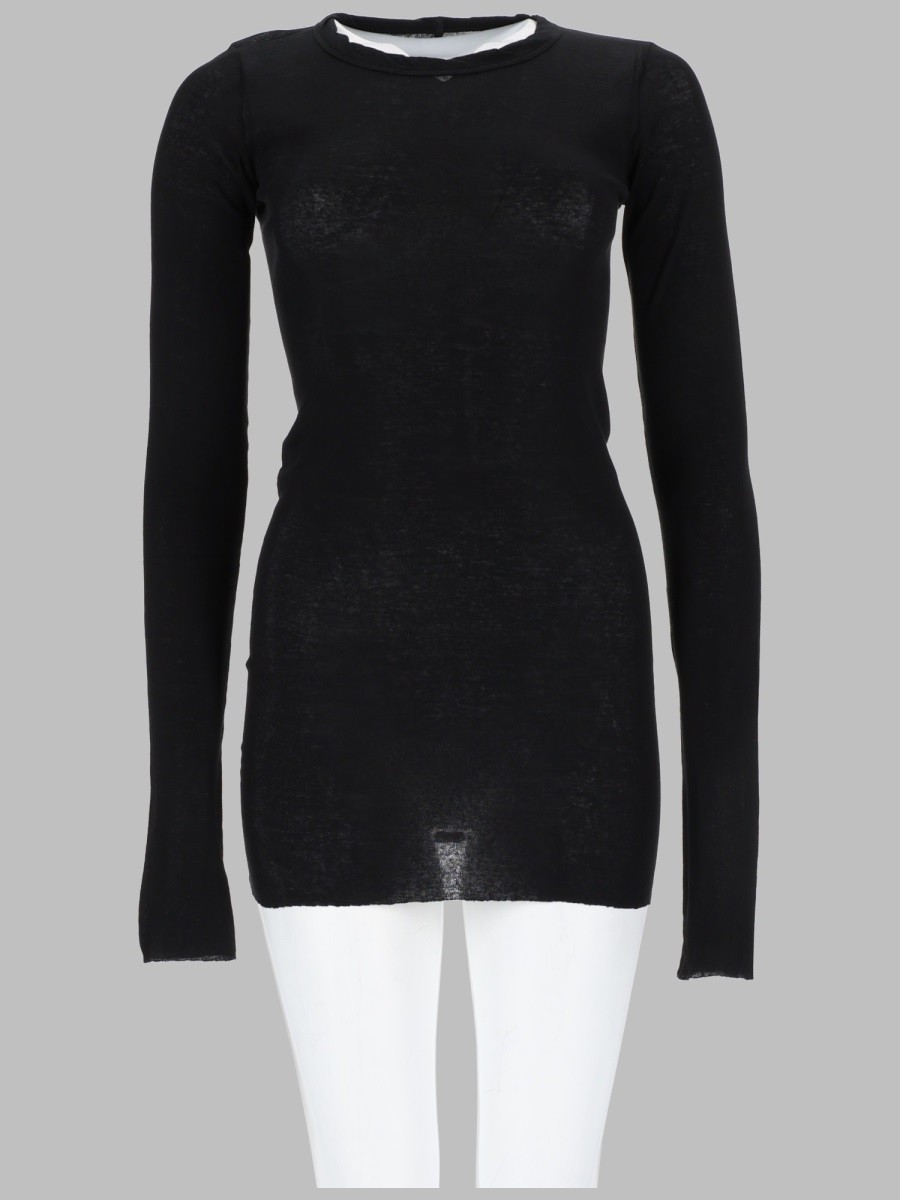 RICK OWENS T-SHIRT A MANICA LUNGA