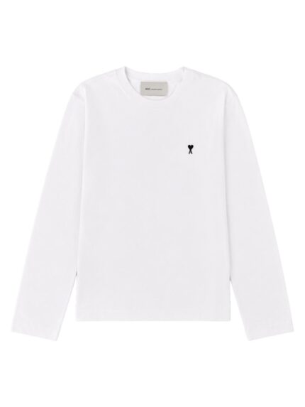 AMI PARIS T-SHIRT A MANICA LUNGA CON LOGO