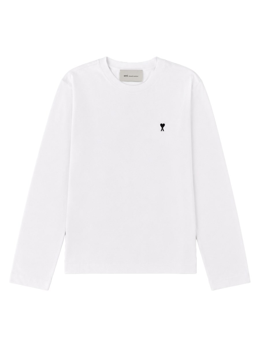 AMI PARIS T-SHIRT A MANICA LUNGA CON LOGO